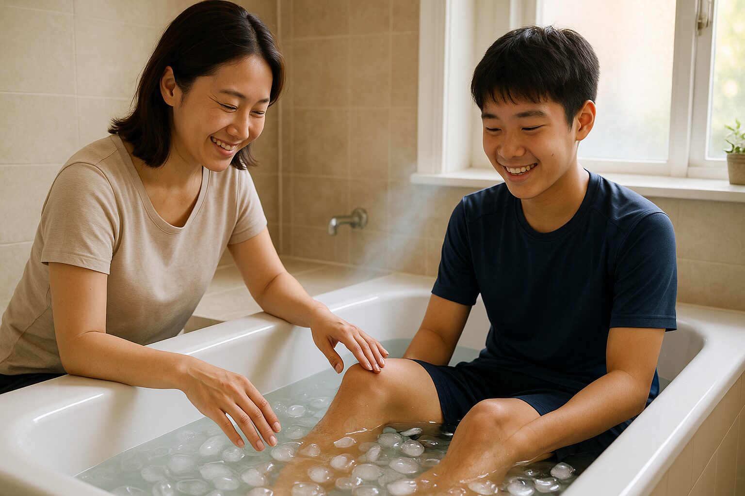 【科学的に解説】暑い環境で練習後の疲労回復法―親子で実践できる具体的な方法