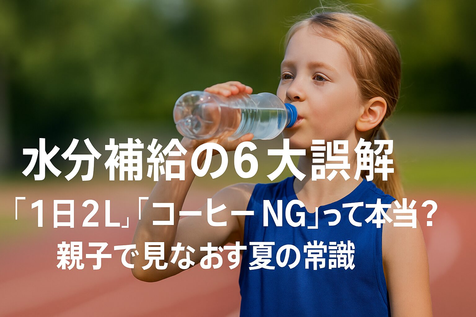 水分補給の６大誤解を​ジュニアアスリート目線でアップデート