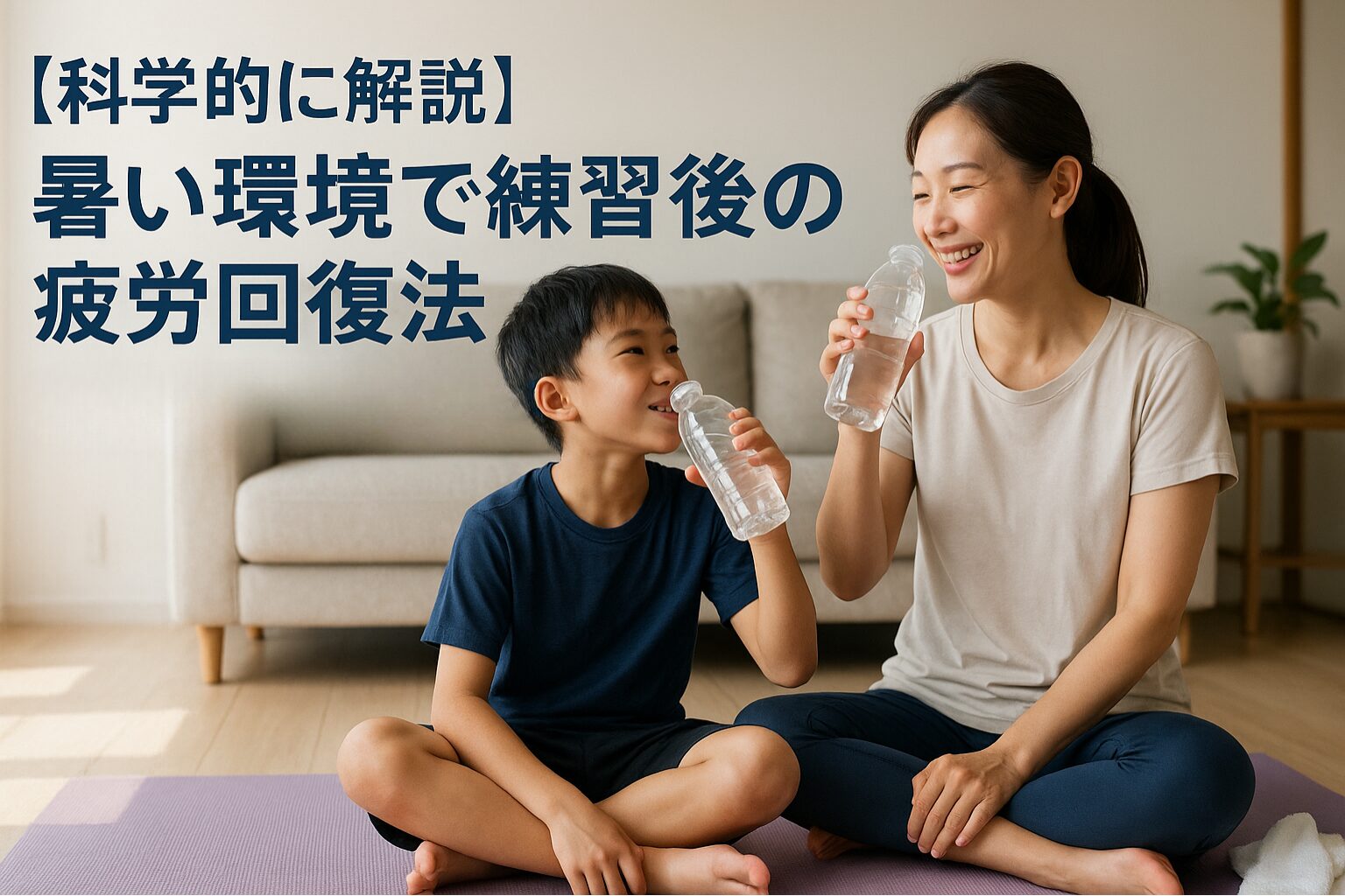 【科学的に解説】暑い環境で練習後の疲労回復法―親子で実践できる具体的な方法