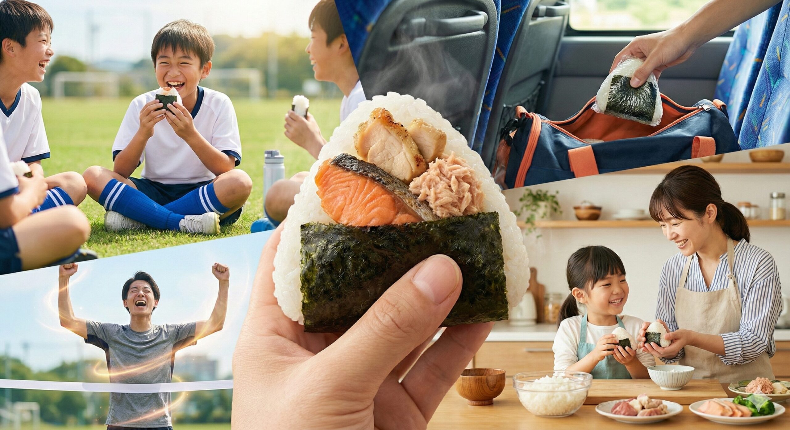 親子で作ろう!育成年代アスリートのための「高タンパクおにぎり」3選+作り置き&冷凍テク