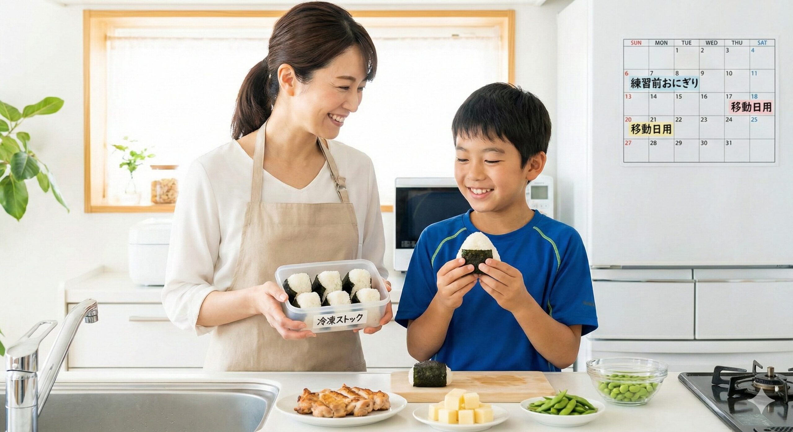 親子で作ろう!育成年代アスリートのための「高タンパクおにぎり」3選+作り置き&冷凍テク