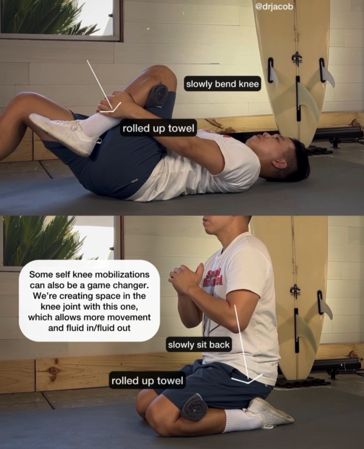 ニーコンプレッション・モビリティ（膝関節スペース回復ドリル）