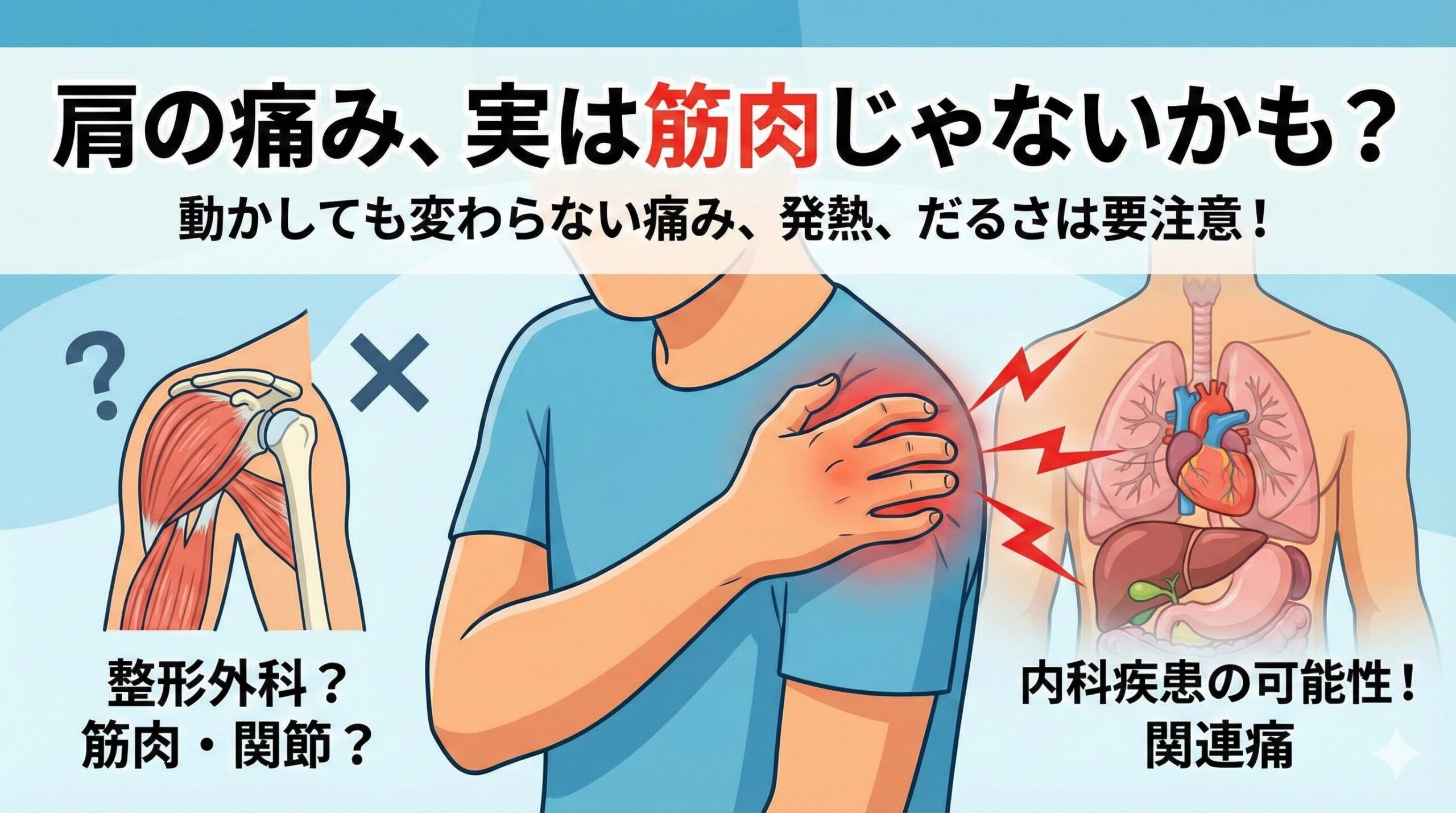 「肩が痛い＝整形外科」とは限らない｜学生アスリートにも起こる“内科系の肩痛”